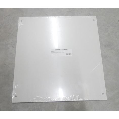Platine polyester pleine 500x500mm pour coffret industriel série BOURGOGNE