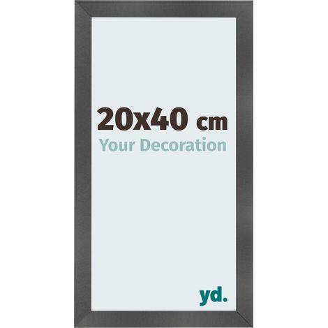 yd. - Cadre photo 20x40 - Noir Mat - MDF - Pisa (1/5)