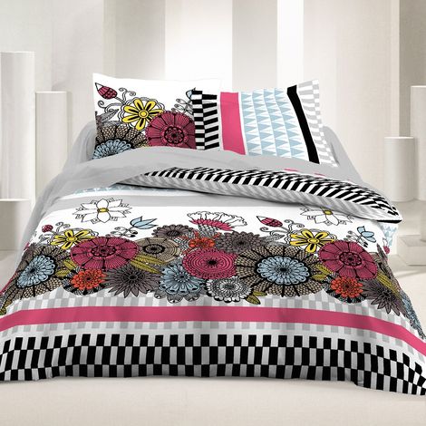 Housse de couette 2 places 220 x 240 cm coton 42 Fils - Egual
