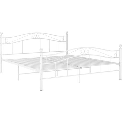 Maison Exclusive - Giroletto Bianco in Metallo 180x200 cm (1/5)