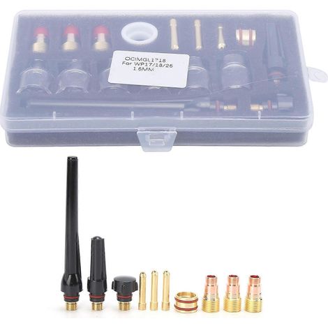 Kit d'accessoires pour torche de soudage : consommables en verre et laiton pour outil WP-17/18/26