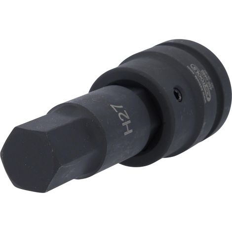 KS-Tools 450.0495 1" Kraft-Bit-Stecknuss Innense skant, lang, 27 mm (1/4)