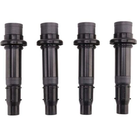 Juego de 4 bobinas de encendido de alto rendimiento compatibles con Yamaha YZF R1 R6 R6S VMX V-Max -Crezuo
