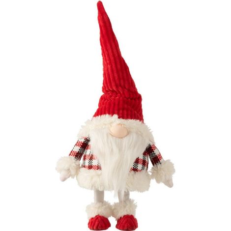 Statuette Déco "Père Noël qui Bouge" 48cm Rouge