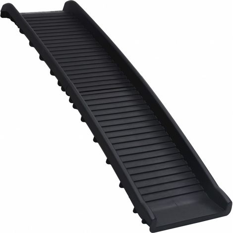 Folding Dog Ramp Black 155.5x40x15.5 cm vidaXL
