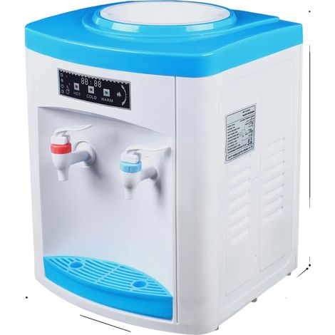 Distributeur d'eau chaude et froide électrique, puissance de chauffage de 500W, puissance de refroidissement de 75W, design compact (1/2)