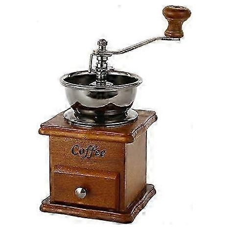 Moulin à café manuel vintage à meules coniques en céramique, cafetière portable à manivelle (1/5)