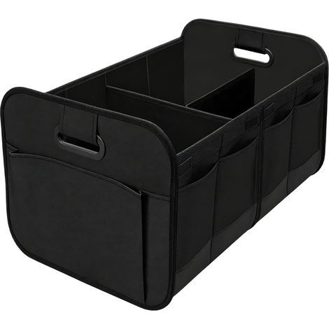 Organisateur De Coffre Voiture Rangement pliable avec poches et poignées Organisateur De Rangement Pour Coffre Auto Pour Cargo Courses Outils Camping Voyage Road Trip Camion Camping-Car Fourgon (1/5)
