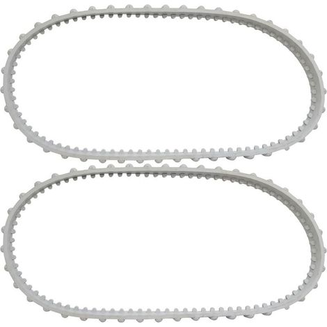 Lot de 2 courroies RCX23002 Aquavac Tiger Shark pour nettoyeur de piscine Hayward Aquavac Tiger Shark et ShakVac (longueur du rail 75 cm)- (1/4)