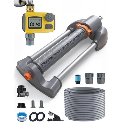 Oscillating Sprinkler Timer Watering 10 m Hose 3 in 1 Kit (1/5)