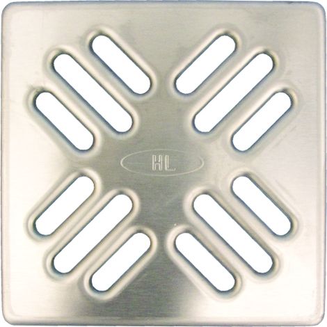 Grille en acier inoxydable HL037N.1E 115 x 115 mm