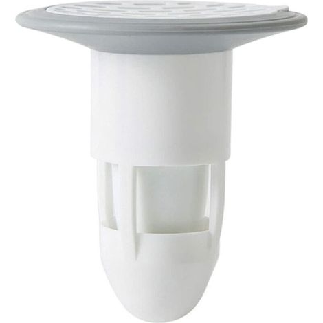 Siphon de Sol Filtre d'égout, Bouchon d'égout, connecteurs Anti-odeurs pour Le Drainage du Sol de la Douche pour Salle de Bain Pas de Filtre adapté aux fuites de Bain-Cuisine tuyaux (Blanc) (1/5)