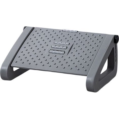Repose-pieds de bureau réglable sur 6 hauteurs, ergonomique et doté d'une surface massante. Idéal pour soulager la pression au bureau et à la maison. (1/5)
