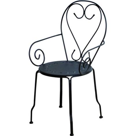 Poltrona metallo new old antracite chiaro cm49x48h43/59/90 (1/3)