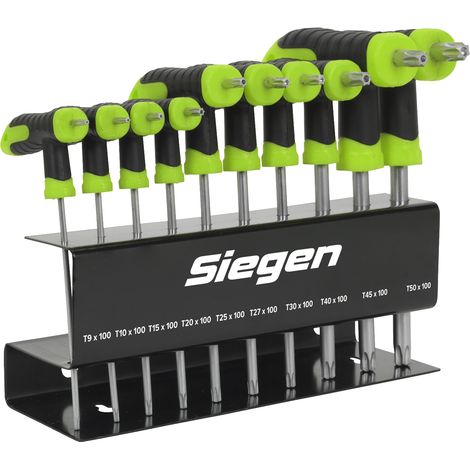 Sealey S01151 Siegen T-Handle TRX-Star Key Set 10pc