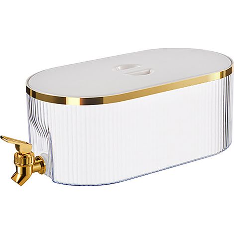 Carafe isotherme blanche de 5,3 L avec robinet pour réfrigérateur (1/5)