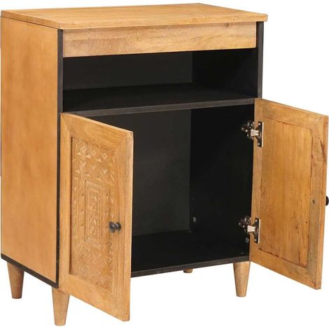 Maison La Vie - Buffet Salon Moderne - Meuble de rangement - Marron clair 33,5 x 60 x 75 cm bu4782 (1/5)