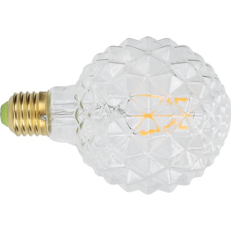 G95 Retro-Glühbirne E27, einzigartige Form, Vintage-Glühlampe, 4 W, 220 V, 360 lm, warmweißes Licht, transparent (1/5)