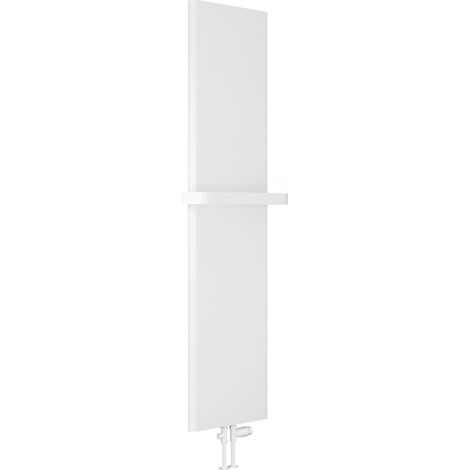 Reina Borda Vertical Designer Radiator 1800mm H x 440mm W - White Texture (1/3)