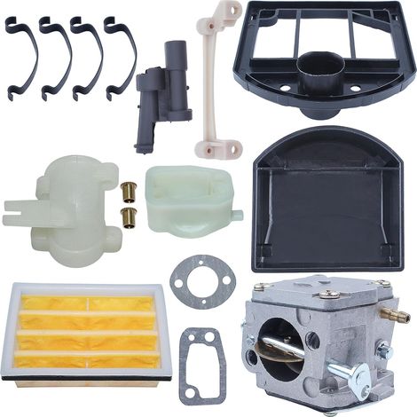 Kit de couvercle de filtre à air d'admission de carburateur pour tronçonneuse Husqvarna 266 268 272 Xp, 503 28 03 16, 503 44 69 01,503 44 68 01, 503 44 72 03 (1/5)