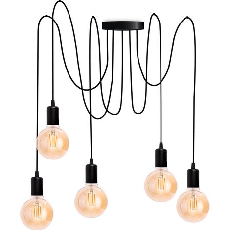 Lampada a sospensione ARANE SPIDER, 5 bracci, per LED, 5x E27 LUMILED