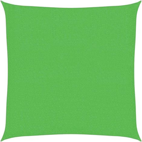 Vela Parasole  Telo Ombra  Parasole a Vela 160 g/m² Verde Chiaro 2x2 m in HDPE (1/4)