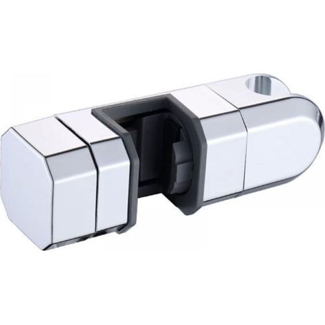Cyslmuk - Universal Shower Head Holder 15mm-30mm - 360° Rotation - Non-Slip Design - Chrome Plated ABS Material (1/4)