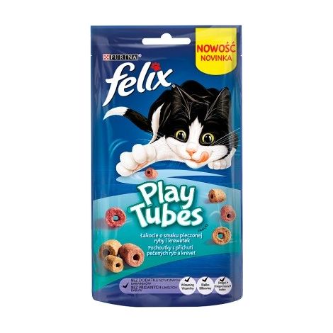 PURINA ALIMENT POUR CHAT PLAY TUBES POISSON 50 G S9110201 (1/2)