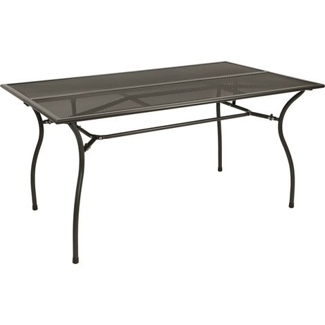 Gartentisch CLASSIC 90x150cm, Streckmetall anthrazit (1/2)