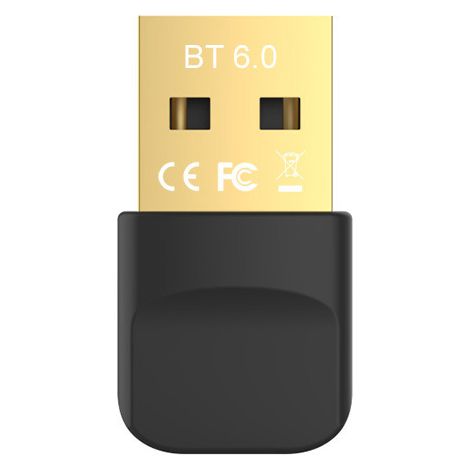 Adattatore USB Bluetooth 6.0 senza driver per computer, ricevitore wireless, auricolare audio Bluetooth 6.0 e trasmettitore per tastiera