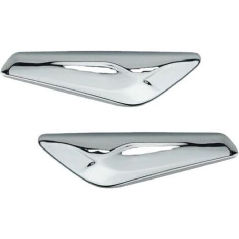 Pair Cyslmuk – Clignotant latéral pour X3 X4 F25 F26 – Lampe gauche/droite – Numéro de pièce 51117338569/51117338570 – Plastique argenté (1/4)
