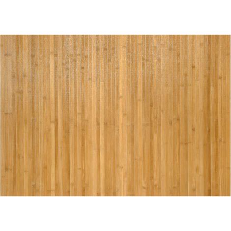 Tapis rectangulaire naturel 70x100 cm bambou (1/5)