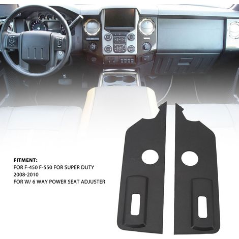 Blocco di protezione per interruttore sedile - Coppia di cornici nere 8C3Z-14A706-AA per Ford F-450/F-550 (1/5)