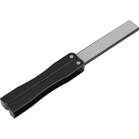 Pierre à aiguiser pliable double face 400/600 pour le camping en extérieur (noire) (1/5)