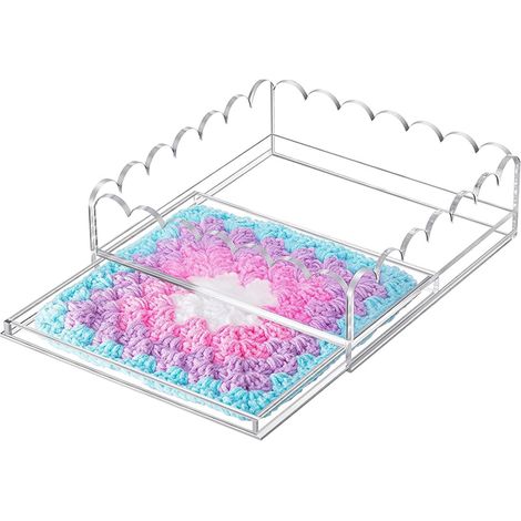 Plateau en acrylique strié avec insert photo - Organiseur de rangement pour (1/5)