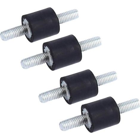 MINKUROW, 4 Uds., Soportes De Aislador De Goma M3 8x8, Aislador De Goma, Aislador Antivibración, Bobinas Dobles Con Tornillos (1/4)