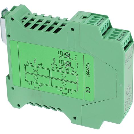 Convertisseur d'isolation GLG DC signal, transmetteur tension-courant, 1 entrée 2 sorties, 0-5V vers 0-10V, module industriel. (1/5)