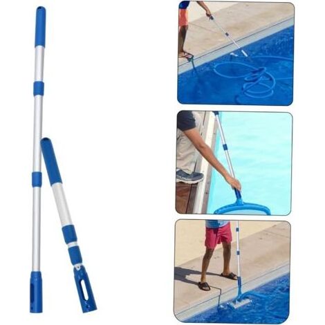 Perche télescopique pour piscine – Manche réglable et robuste – Compatible avec accessoires standards – Nettoyage efficace des débris