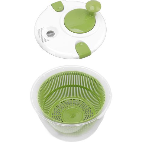 Multifunktionale manuelle Salatschleuder für Gemüse und grüne Salate, Küchenhelfer (1/5)