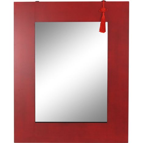 Espejo Abeto Mdf 70X2X90 Rojo MB180112 (1/3)
