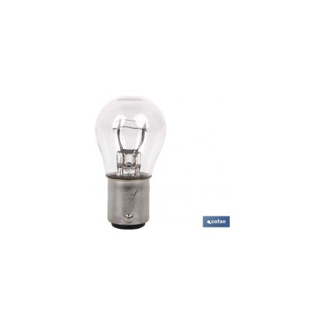 Pack mit 10 P21/5W BAY15d 12V Lampen für Autos und Motorräder