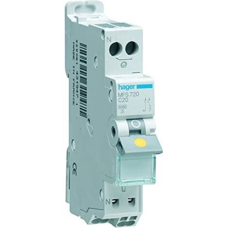 Interruptor Hager 2 amperios Tipo C 230 voltios