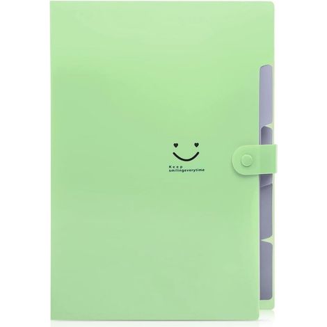 Organizador de archivos，Bonitas carpetas para documentos A4，Organizador de documentos con 5 compartimentos，32,5 cm  24  1,7 cm (1/5)