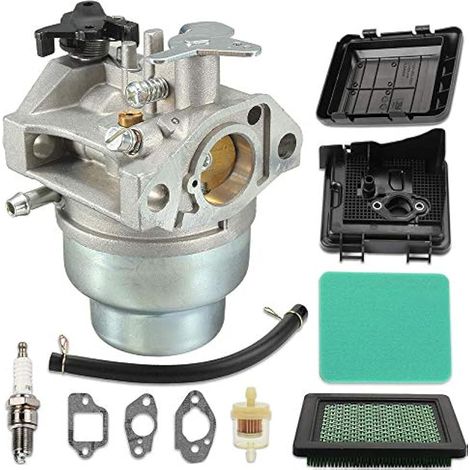 Compatible avec carburateur 16100-Z0L-023 avec couvercle de filtre à air, bobine d'allumage de rechange pour moteur de tondeuse à gazon Honda GCV160 GC160 GCV135 GC135 HRB216 HRR216 HRS216 (1/4)