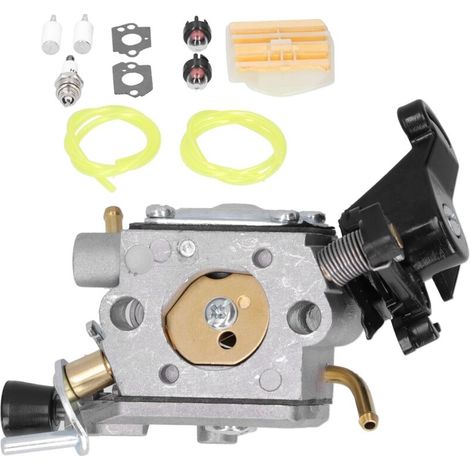 Kit di guarnizioni e pompetta di adescamento per carburatore di ricambio, adatto per Husqvarna 445 450 445E 506450401-Crezuo