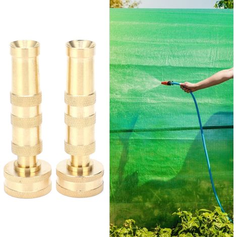 Schlauchanschluss aus massivem Messing, 3/4"-Drehanschluss, 2 Packungen robuste Gartenschlauchanschlüsse aus Messing mit 10 Gummidichtungen (1/5)