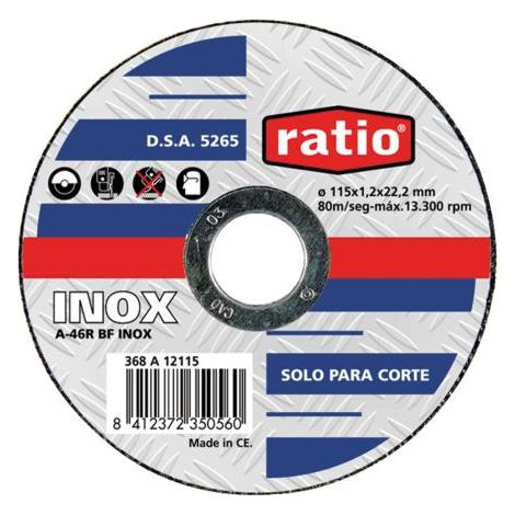 DISCO ABRASIV.230X1,8MM.INOX.RATIO - EHLIS (1/2)