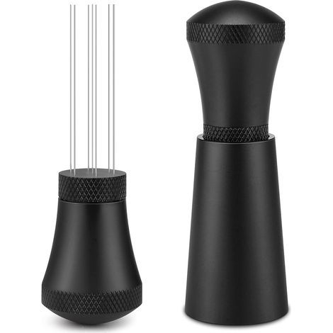 Distributeur d'aiguilles à café à 7 broches, outil de distribution d'espresso, mélangeur, distributeur d'aiguilles, noir (1/5)