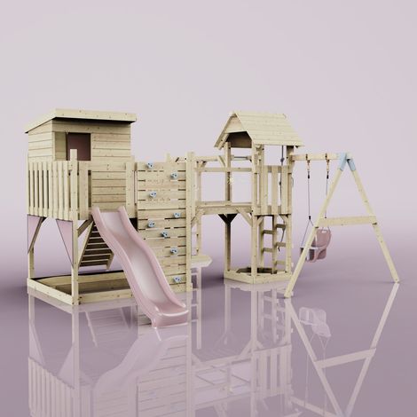 Tour de jeux Polarplay Lene Rosa 503 x 400 cm Balançoire bébé