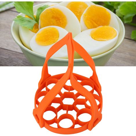 [Juego para cocinar huevos al vapor] [Inserto de silicona para cocinar huevos al vapor con 9 orificios] Alfombrilla protectora contra el calor con protección contra quemaduras, para ollas a presión (N (1/5)